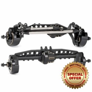 AR45P Complete Portal Axle Assembly with Heavy Brass Weights for Axial SCX10 III 1/10 RC Crawler Chassis LCG Cheaeter Rigs Comp Builds (2 Piece Set)