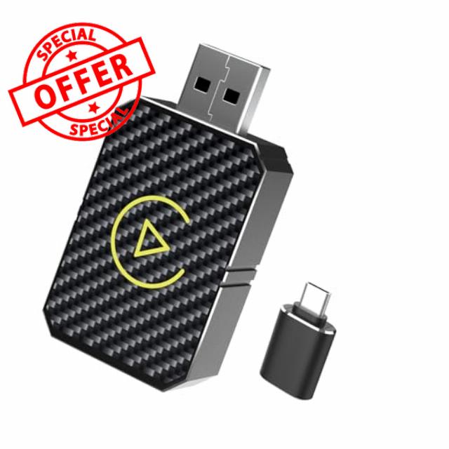 Wireless CarPlay Adapter UK 2024 Upgraded Plug & Play Wireless CarPlay Adapter for iPhone