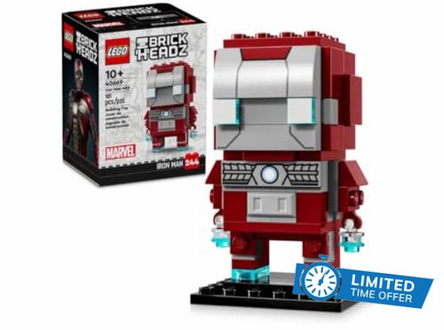 LEGO 40669 Brickheadz Iron Man Mk5 Figure Display Piece 10+ 101 Pieces