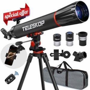 Telescope 90mm Aperture 800mm Telescope for Adults with High Powered