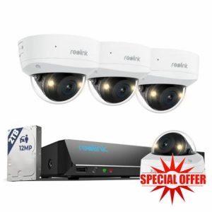 Reolink 12MP 8CH PoE Security Camera System with IK10 Vandalproof