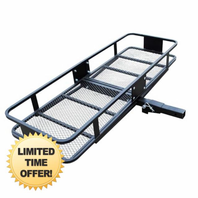 Rockland 60" x 20" Foldable Cargo Carrier Hitch Mount 500Lbs. Capacity