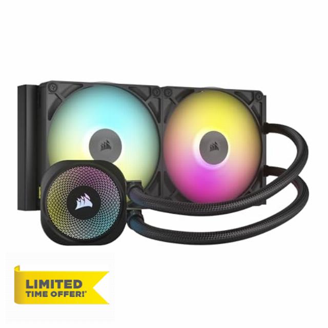 Corsair iCUE LINK TITAN 280 RX RGB Liquid CPU Cooler – 280mm AIO – 2x RX140 RGB Fans Included – Fits Intel LGA 1851/1700