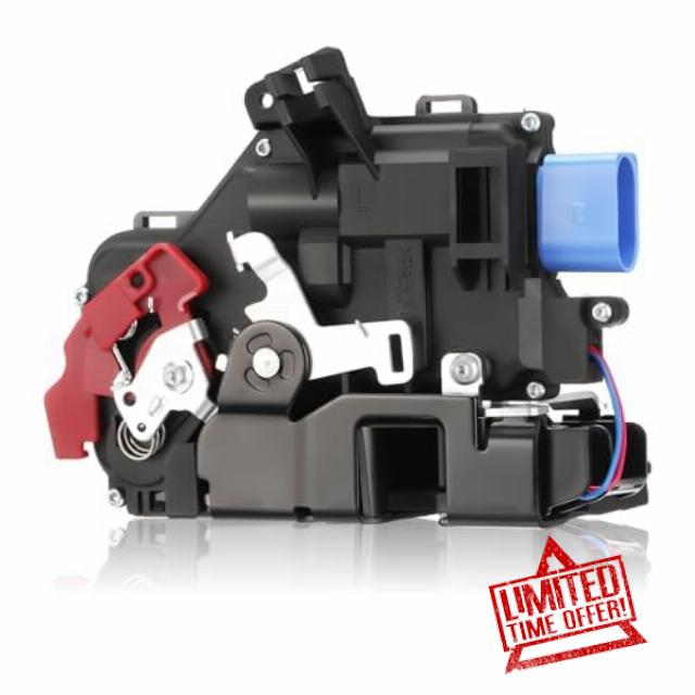 GEARLEADER Door Lock Actuator Front Left Passenger Side 9 Pins Compatible with VW Golf MK5 Caddy Jetta Touran 2003-2010 3D1837015