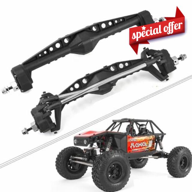 1/10 RC Front and Rear Currie F9 Portal Axle Assemble Compatible with 1:10 Scale RC Crawler Car Axial Capra UTB10 1.9 UTB Upgrade Parts