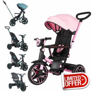 6-in-1 Toddler Trike Push Bike Stroller