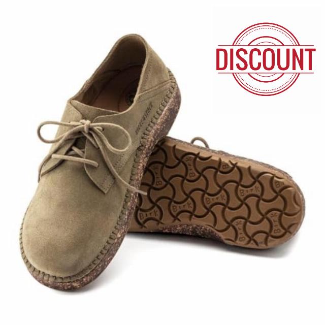 Birkenstock Gary Leather Lace-Up Shoes with Anatomically Shaped Footbed and Durable Thermo Rubber Sole - Multiple Colors & Sizes
