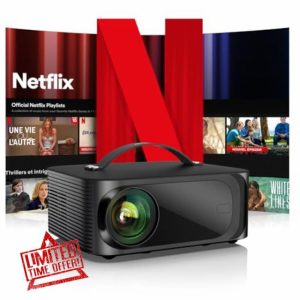 [Netflix-Licensed/Dolby Audio]Outdoor-Projector 4K with Wifi 6 and Bluetooth
