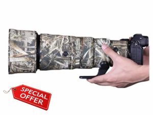 CHASING BIRDS Camouflage Waterproof Lens Coat for Nikon Z 600mm f/6.3 VR S Rainproof Lens Protective Cover (Reed Camouflage)