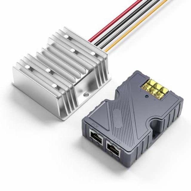 XLTTYWL Starlink Gen 3 PoE Injector - 320W GigE Passive ABS Surge & ESD Protection with Starlink Gen 3 DC Step UP Converter 12V to 56V/3A