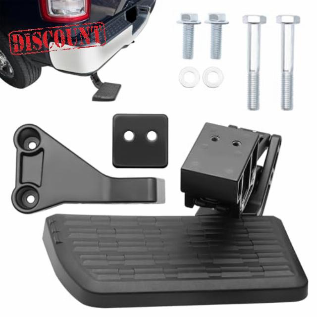 Retractable Rear Bed Step for Dodge Ram Vehicle 1500 2500 3500 2009-2022 (Not Compatible with Dual Exhaust and Ecodiesel)