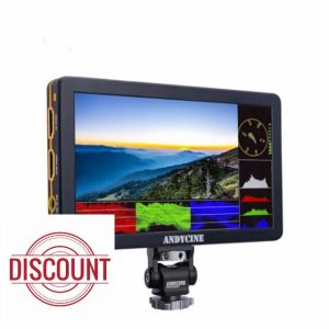 ANDYCINE T6 6inch DSLR Video Monitor 1920x1080 Durable Aluminum Shell On Camera 4K HDMI Camera Monitor with All Waveform