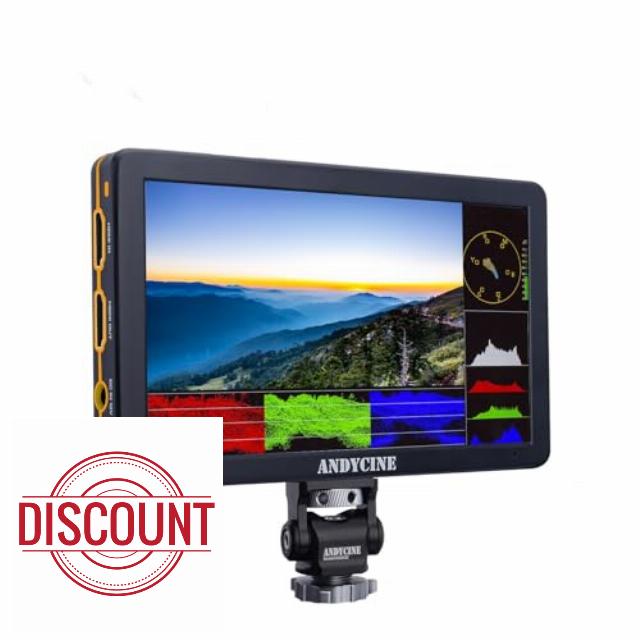 ANDYCINE T6 6inch DSLR Video Monitor 1920x1080 Durable Aluminum Shell On Camera 4K HDMI Camera Monitor with All Waveform