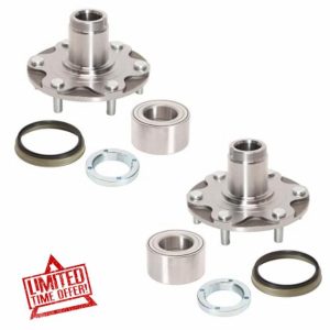 2 Front Wheel Hub Bearing Assembly Fit for Toyota 4 Runner 1996-2001 for Sequoia 2001-2007 for Tundra 2000-2006 for Tacoma 1999-2004 2WD Only