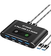 HDMI Splitter 1 in 4 Out, 4K HDMI Splitters for Dual Monitors Supports 3D Full HD 1080P Aluminum ...