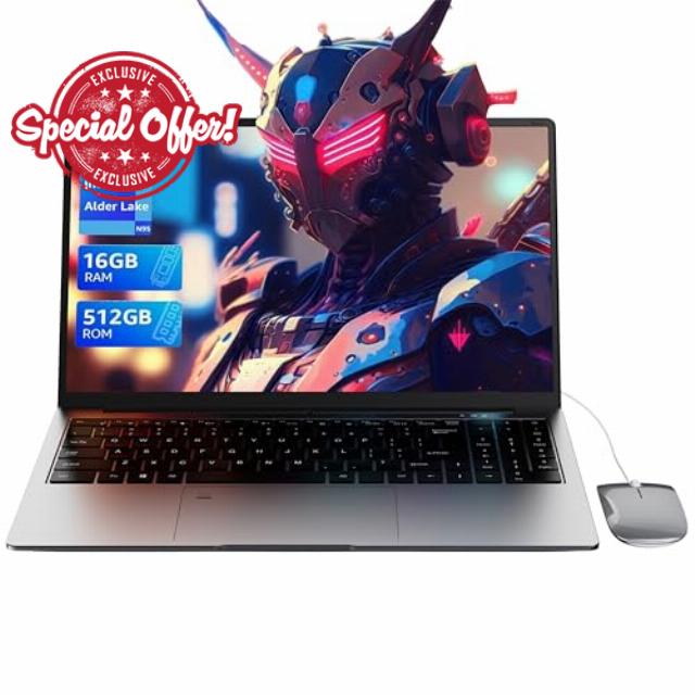 15.6" Laptop - 16GB RAM 512GB SSD PC Laptop