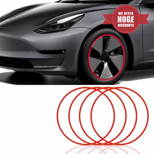 Rim Protector for Car Wheels (Fits 18-21" Wheel Diameter) - Premium ABS Wheel Rim Protector for All Cars