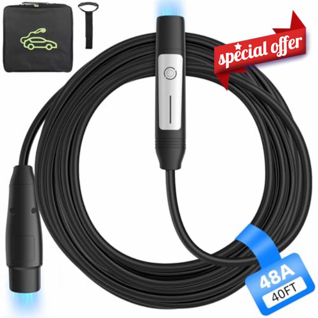 40FT Tesla Extension Cord with NACS Plug