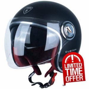 Open Face Motorcycle Helmet for Adults
