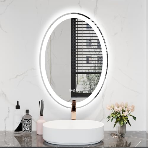 LED Mirror Light for Bathroom with Anti-Fog & 3 Colors Mode