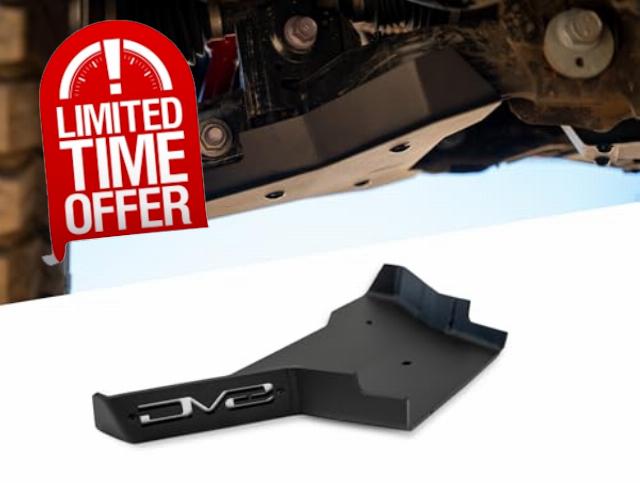 DV8 A-Arm Skid Plates for 2024 Toyota Tacoma | Double Thick Front End for Maximum Protection | Included Carriage Bolt Hardware | Fully Bolt-On Installation | 5mm Steel Construction | Sold as a Pair
