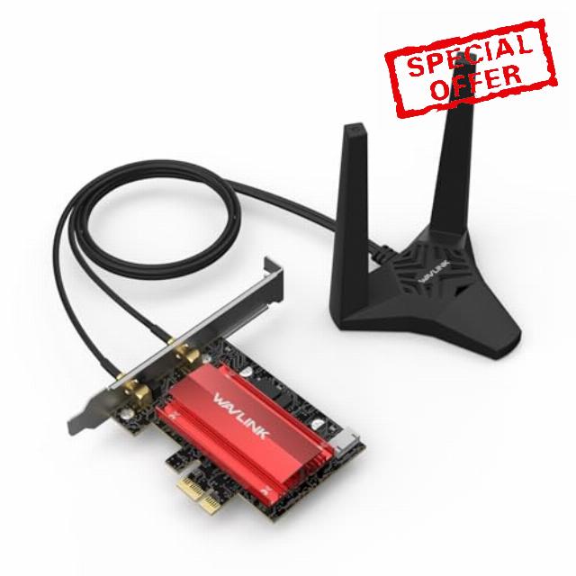 WAVLINK WiFi 7 PCIe Network Card BE8800 for Desktop PC