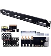 GeeekPi DeskPi Lite NAS Case Kit, Raspberry Pi 4 NAS Case with M.2 SATA SSD Adapter Board,Built i...