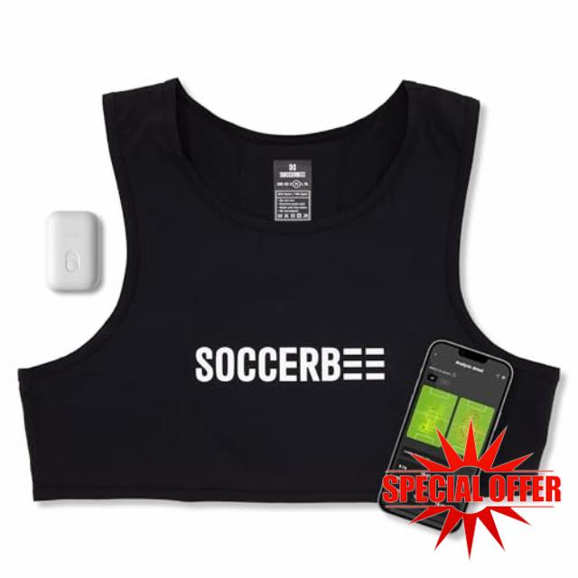SOCCERBEE-Lite2 - GPS Tracker and Vest for Tracking Activities of Outdoor Sports Athletes Such as Soccer