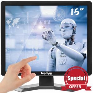 15 Inch Touch Screen Monitor 1024x768 Support HDMI VGA AV USB BNC