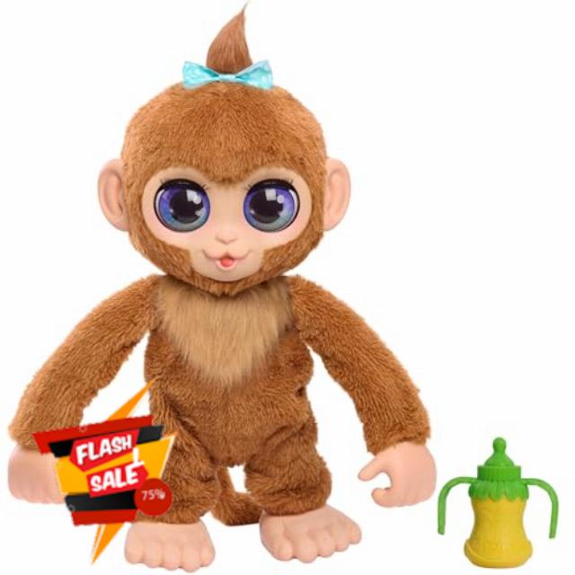 Just Play furReal Peanut The Playful Monkey Interactive Toy