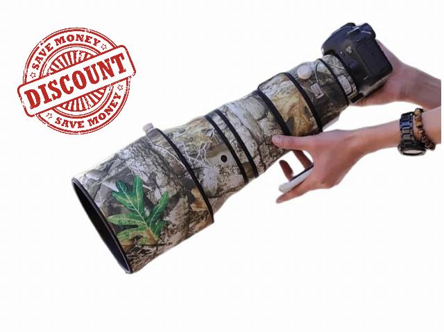 CHASING BIRDS Camouflage Waterproof Lens Coat for CANON RF 400mm F2.8 L IS USM Rainproof Lens Protective Cover (Yellow Tree Camouflage