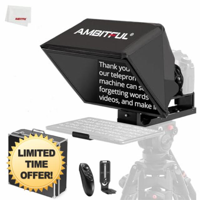 AMBITFUL T14 Pro 14''Teleprompter for Camera