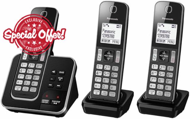 Panasonic KX-TGD623 Cordless Phone with Answering Machine ( Hands Free Functionality )