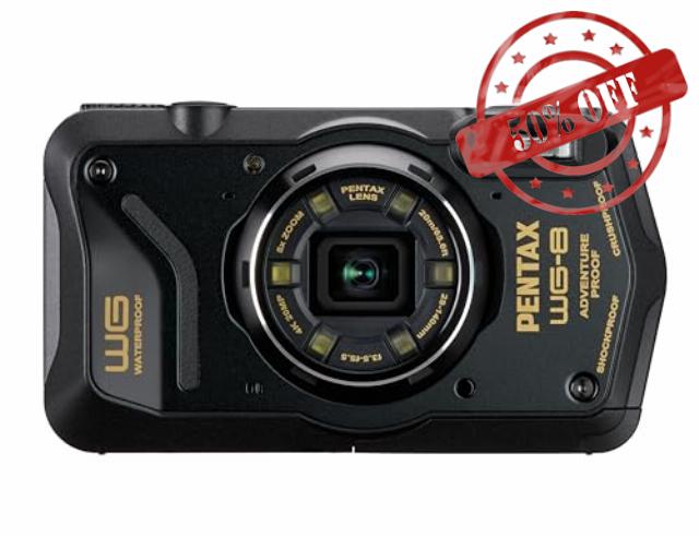 PENTAX WG-8 Black All-Weather Adventure Camera