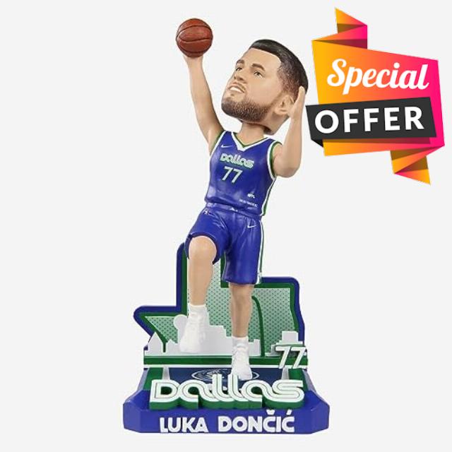 Luka Doncic Dallas Mavericks 2023 City Jersey Bobblehead NBA Basketball