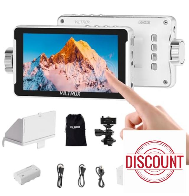 VILTROX DC-V1 White Touch Screen Camera Field Monitor