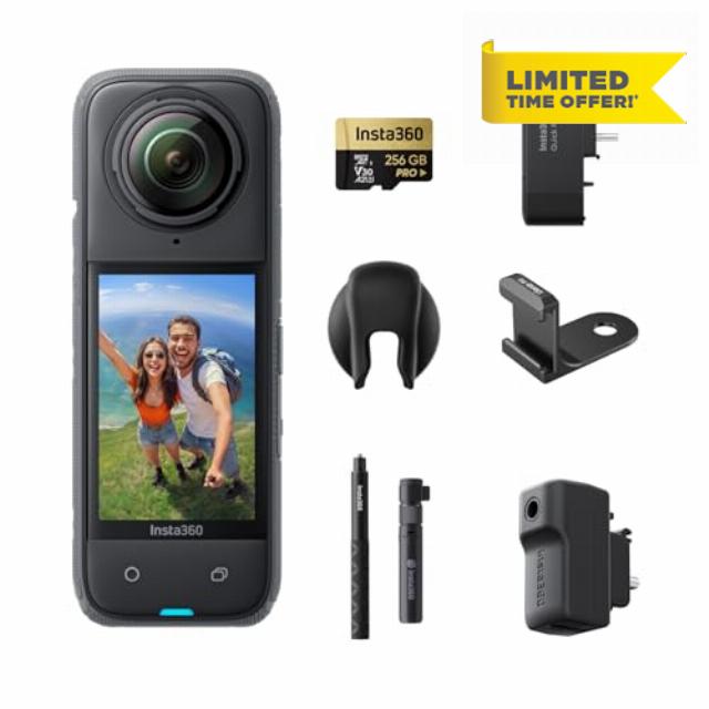 Insta360 X4 Creator Bundle - 8K Waterproof 360 Action Camera