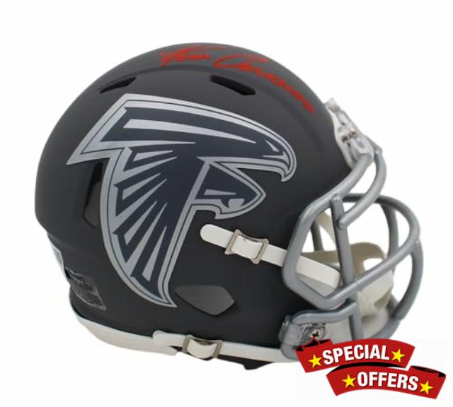 Kirk Cousins Autographed/Signed Atlanta Speed Slate Mini Helmet