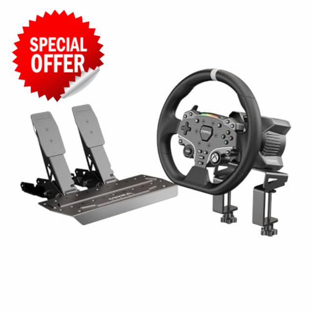 MOZA R3 Racing Wheel and Pedals Powerful 3.9Nm DD Servo Motor With Aviation-Grade Aluminum Construction