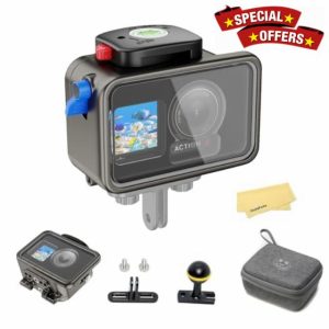 Seafrogs Aluminum Alloy Waterproof Action Camera Housing For Dji Osmo Action 4 Osmo 3