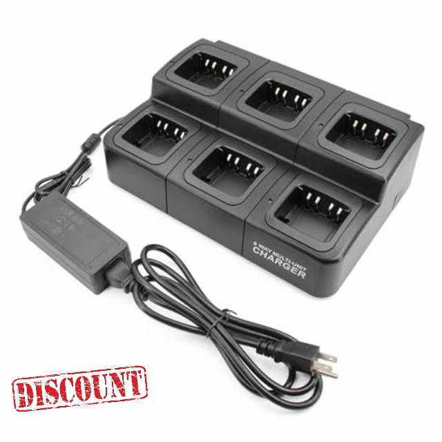 PMPN4284 NO-IMPRES Six-Way Multi Unit Charger for Motorola XPR3500 XPR3500e XPR3300 XPR3300e XPR7550 XPR7550e XPR7580 XPR7350 XPR6350 XPR6550 APX4000 APX1000 Radio WPLN4226 WPLN4232