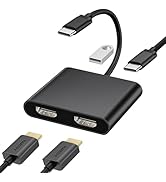 KVM Switch, USB Switch with 4K@60Hz, KVM Switches With HDMI Port & 4 USB 3.0 Data Ports, KVM Swit...
