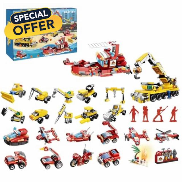 Lumitex Advent Calendar 2024 Car Toy Building Blocks