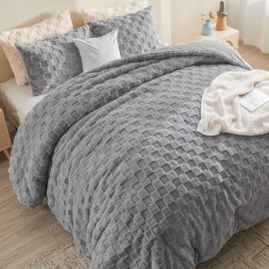 Jacquard Checkered Fleece Bedding
