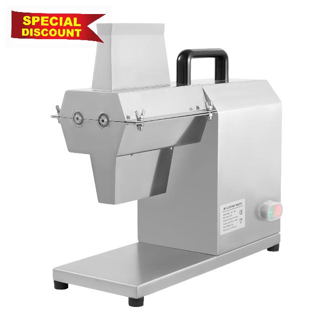 110V 450W Commercial Stainless Steel Meat Tenderizer 180RPM Electric Meat Tenderizer Machine Tenderizer Cuber Meat Mixer Beef Steak Flatten Kitchen Beef Turkey Chicken Pork Tenderizing Tool