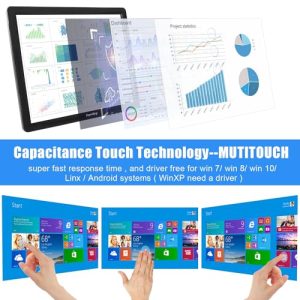 10 Points Capacitive Touch TFT LED Monitor for Laptop PC Xbox PS5/PS4 Switch POS Systems Built-in LounSpeakers