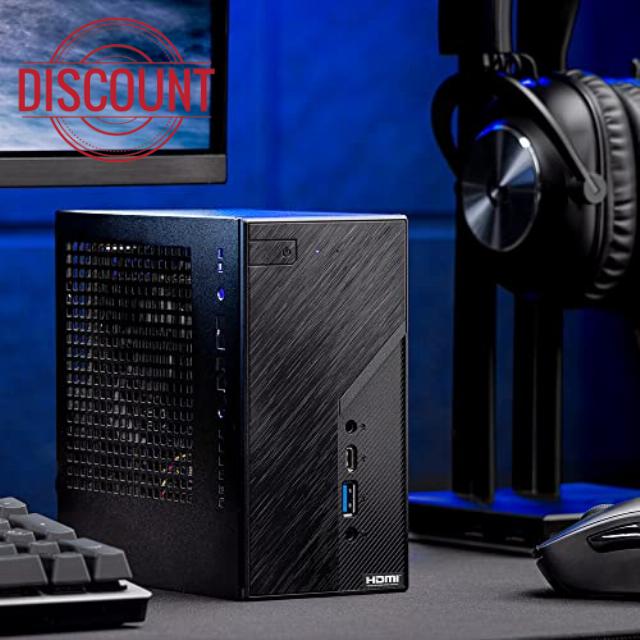 Skytech Gaming Mini PC X1 Gaming PC Desktop – AMD Ryzen 5 5600G 3.9 GHz