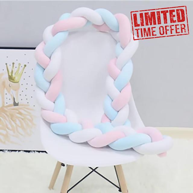 PTKG Braided Pillows Knotted Cot Bumper Cot Bumper Bed Snake Braided Braided Cot Bumpers Crib Bumpers Braided Bed 3 Shares Braided Cot Bumper Baby Crib Bumper Braided