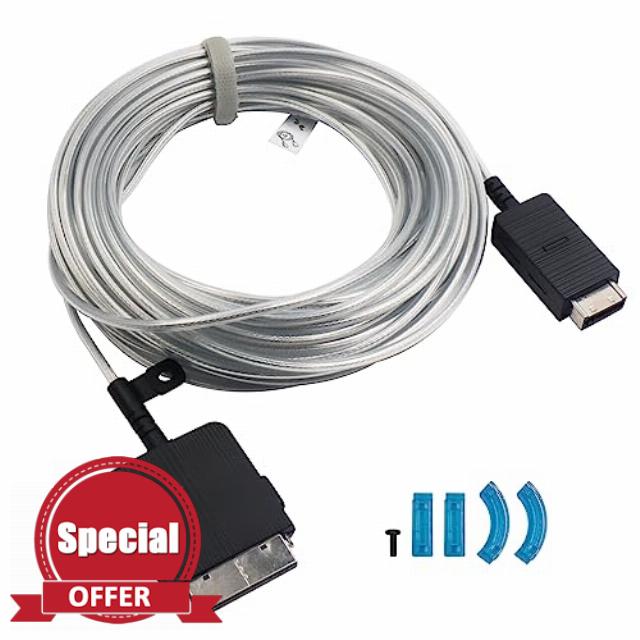 VG-SOCR15/ZA TV Cable Replacement for Samsung 15m One Invisible Connect Cable for QLED 4K & The Frame TVs (Newest Model)