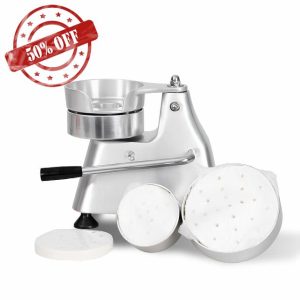 CTJ Commercial Hamburger Patty Maker Food Stainless Steel Bowl Burger Press Patty Maker with 3 Convertible Mold(4/5/6-inch)